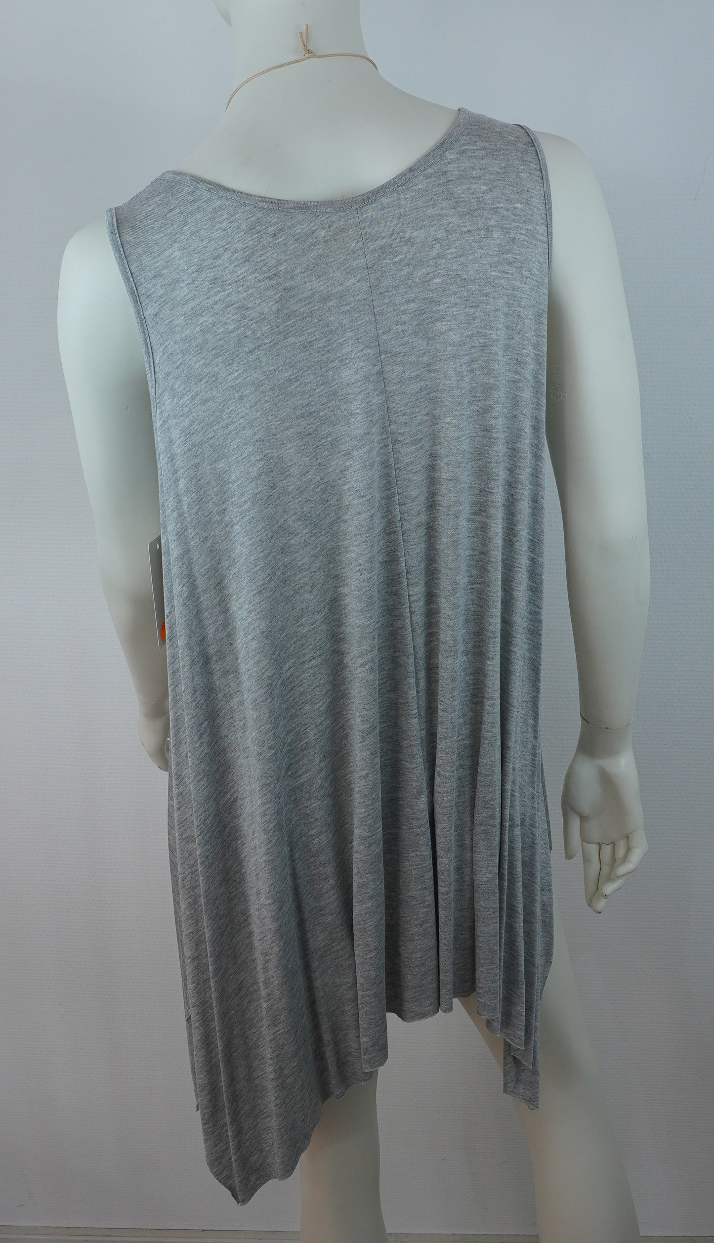 Asymmetrische Tunika / 95% Viskose 5% Elastan – Grau