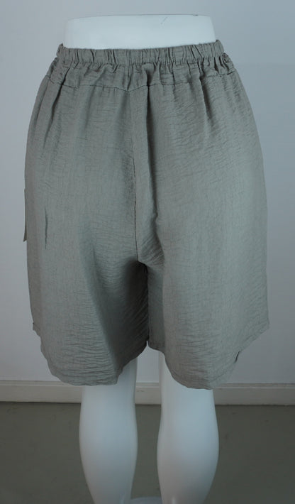 Leichte Sommer-Shorts – Khaki/Grau
