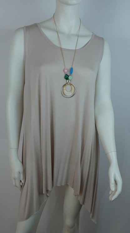 Asymmetrische Tunika / 95% Viskose 5% Elastan