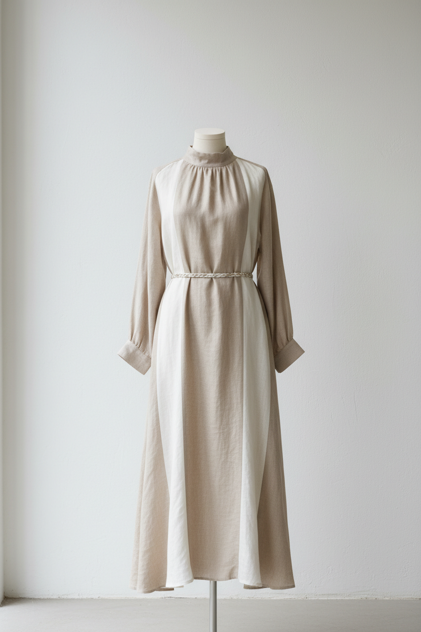 Damen – Leinenkleid
