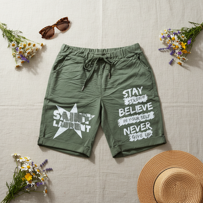 Shorts Khaki Flatlay