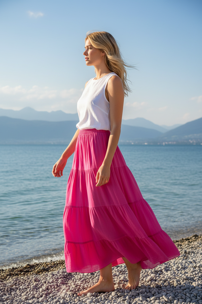 Sommerrock Pink Seitenansicht