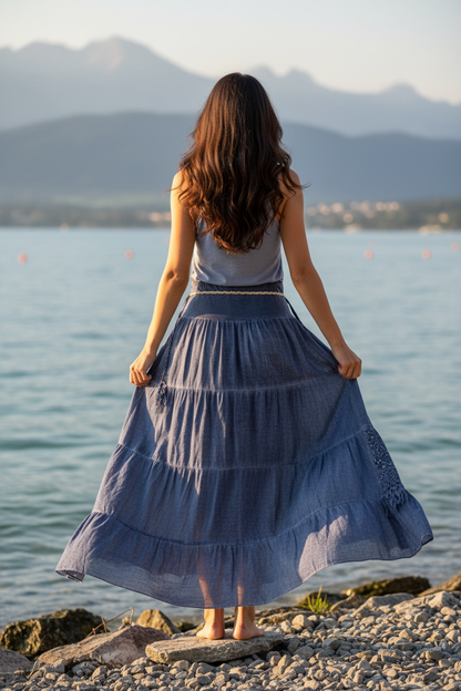 Boho-Rock Blau Hinten Bodensee