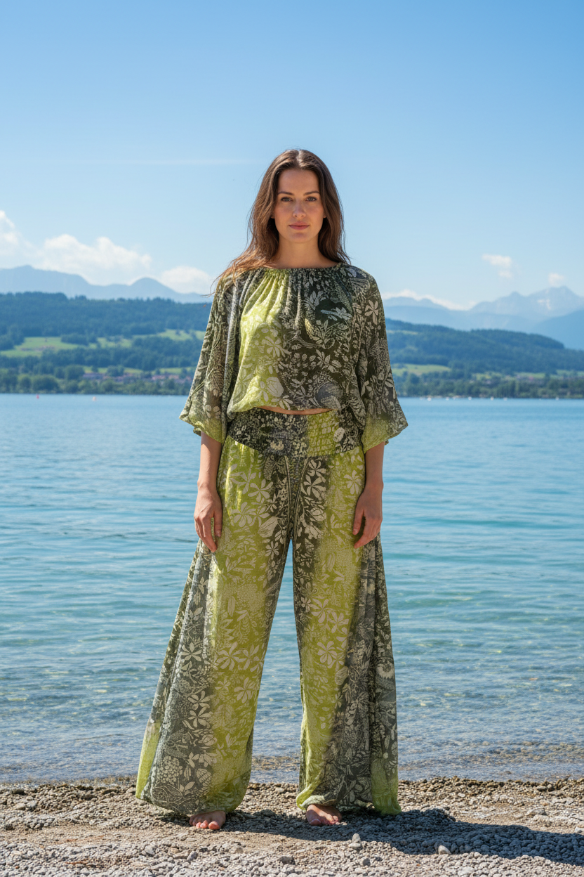 Palazzo Hose grün – Frontansicht am Bodensee