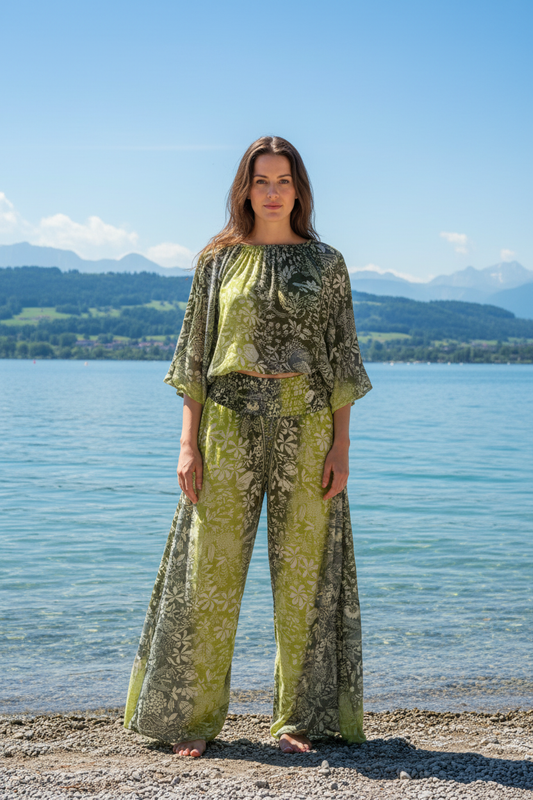 Palazzo Hose grün – Frontansicht am Bodensee