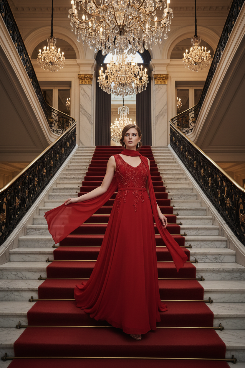 Rotes Abendkleid – Red Carpet