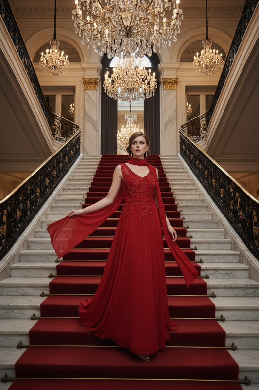 Rotes Abendkleid – Red Carpet